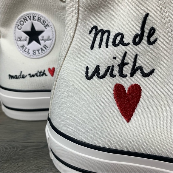 Women’s Converse CTAS Lift High Made With Love Multi Size - Picture 6 of 6